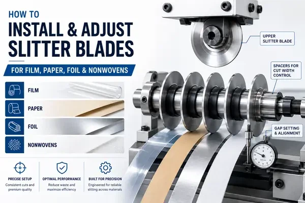 How to Set Up Slitter Blades Right: Gap & Pressure for Film, Paper, Foil